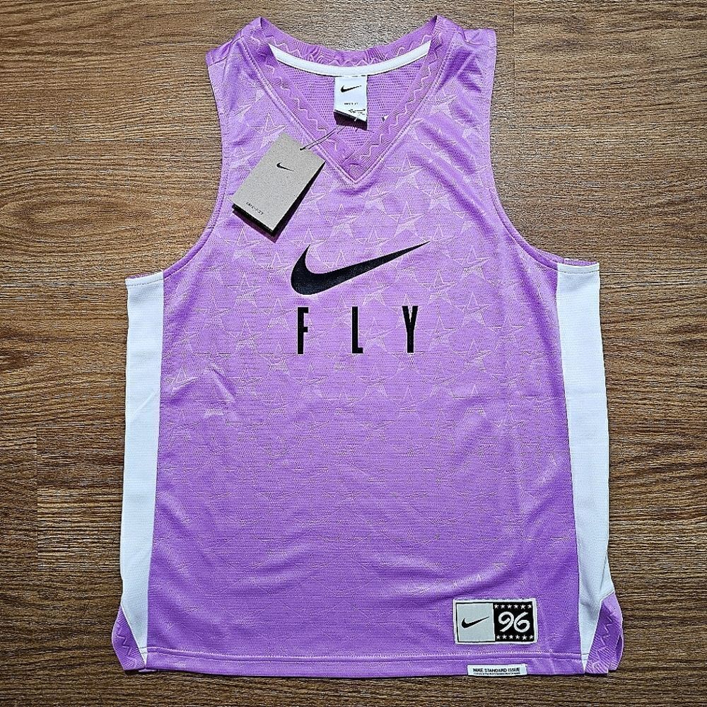 Nike Fly Star Retro Basketball Jersey 90s Standard Issue Lilac Purple Medium M